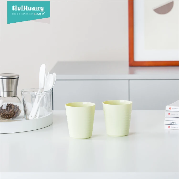 
factory direct sale BPA free eco friendly PP material plastic water drinking cup camping mug water mug 1 set 6pcs 