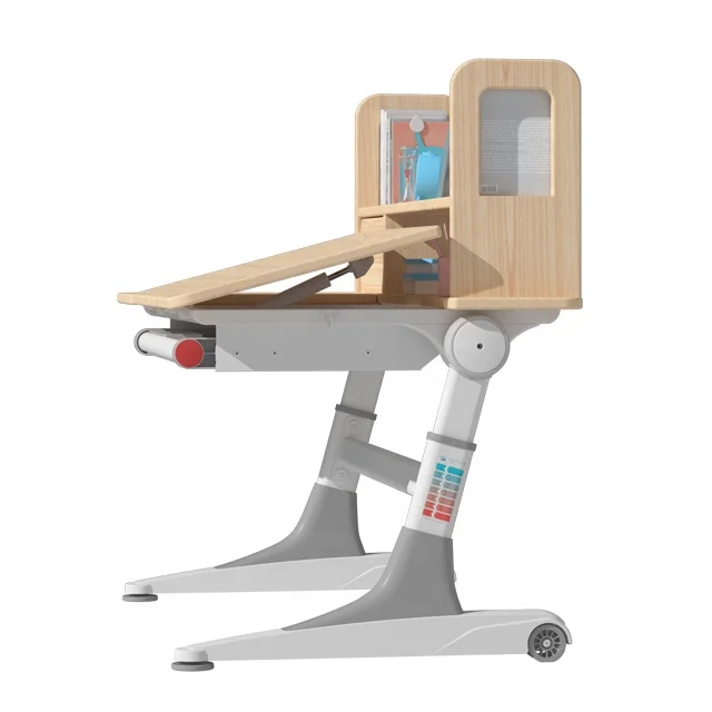 IGROW study table wood desk children ergonomic home study writing table for children