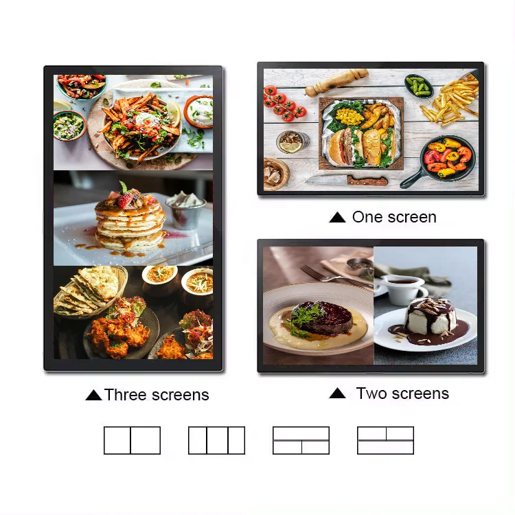 Restaurant coffee shop fast food restaurant menu ordering 18.5-inch M40 1 8G wall-mounted advertising display screen