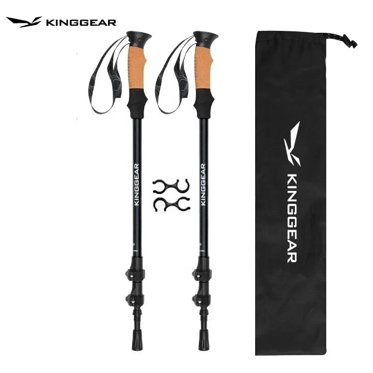 Kinggear новый дизайн 3 физиотерапевтическое оборудование телескопа Алюминий 7075 с углерода текстурная поверхность треккинговые