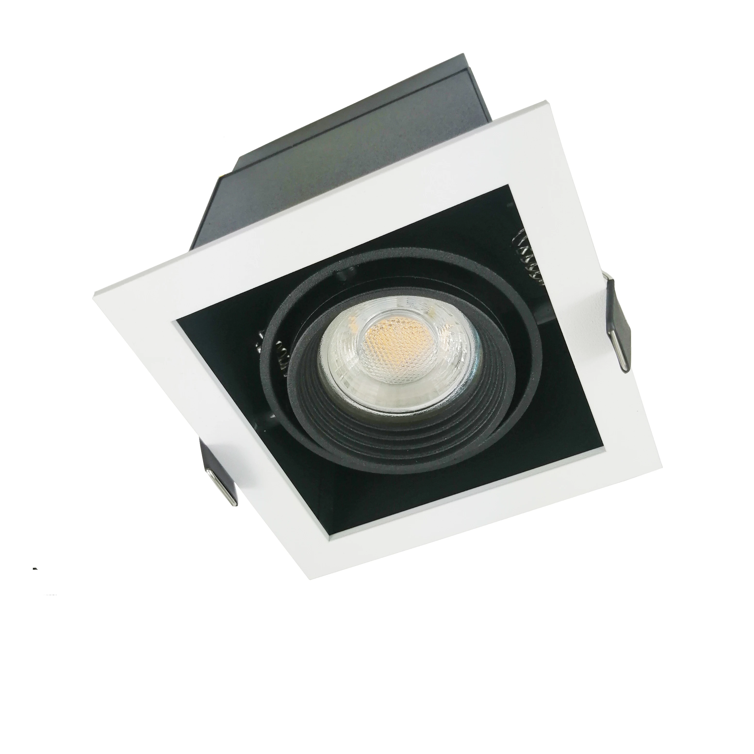 Simple Adjustable One Head Recessed GU10 MR16 Grille Light GU10 MR16 Grille Downlight Fixture