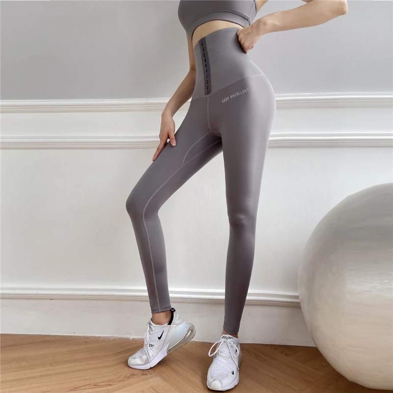 Wholesale Tummy Control Pants Shape Bodysuit Tight Leggins Waist Trainer Corset Tiktok Leggings Neoprene Slimming Pants