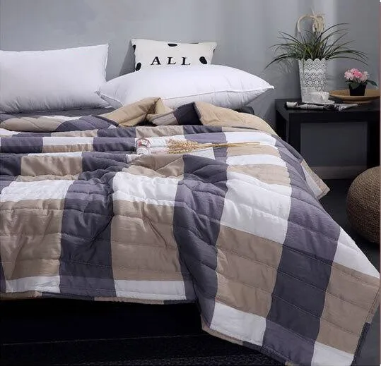 Amazon hot style wholesale washable cotton throw blanket high quality summer comfortable quilted Blanket