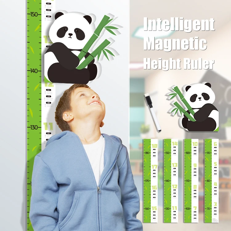 Dinosaur Cute Animal Cartoon Version Growth Chart Kids Height Ruler Wall Decor For Measuring For Boys Girls Children Room