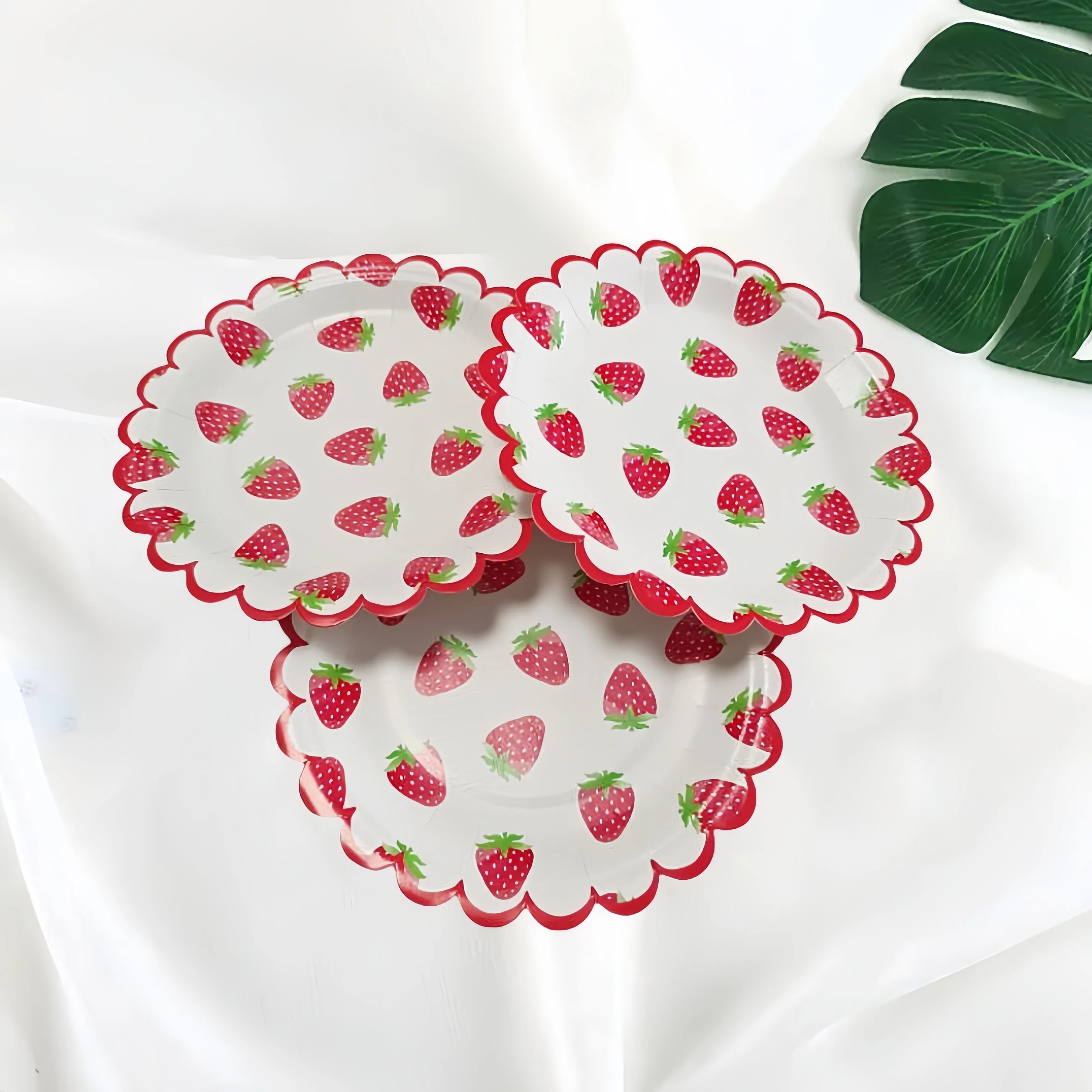 Factory Hot Custom Disposable Square Printed Paper Plates For Party