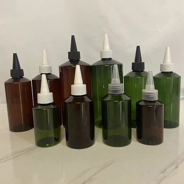 Hengjian 100ml 150ml 200ml 300ml 500ml plastic hair care packaging cosmetic essential oil shampoo bottle with twist cap