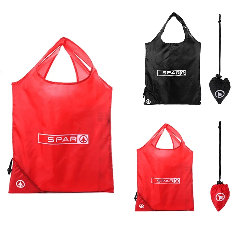 Wholesale eco friendly foldable polyester nice shopping bag supermarket