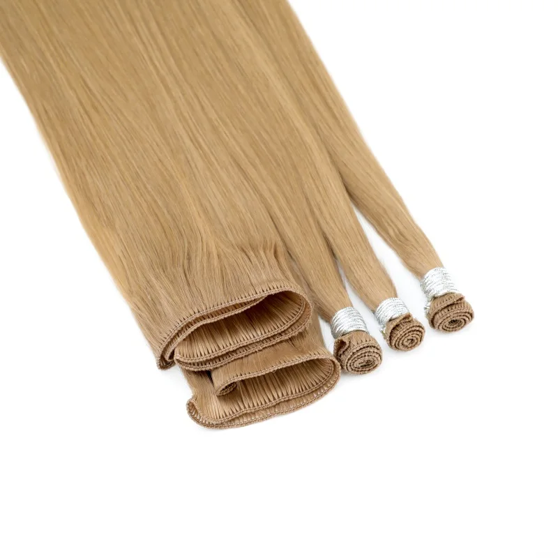 Le Shine русские 18 дюймов длинные светлые волосы уток Virgin Handtied Омбре