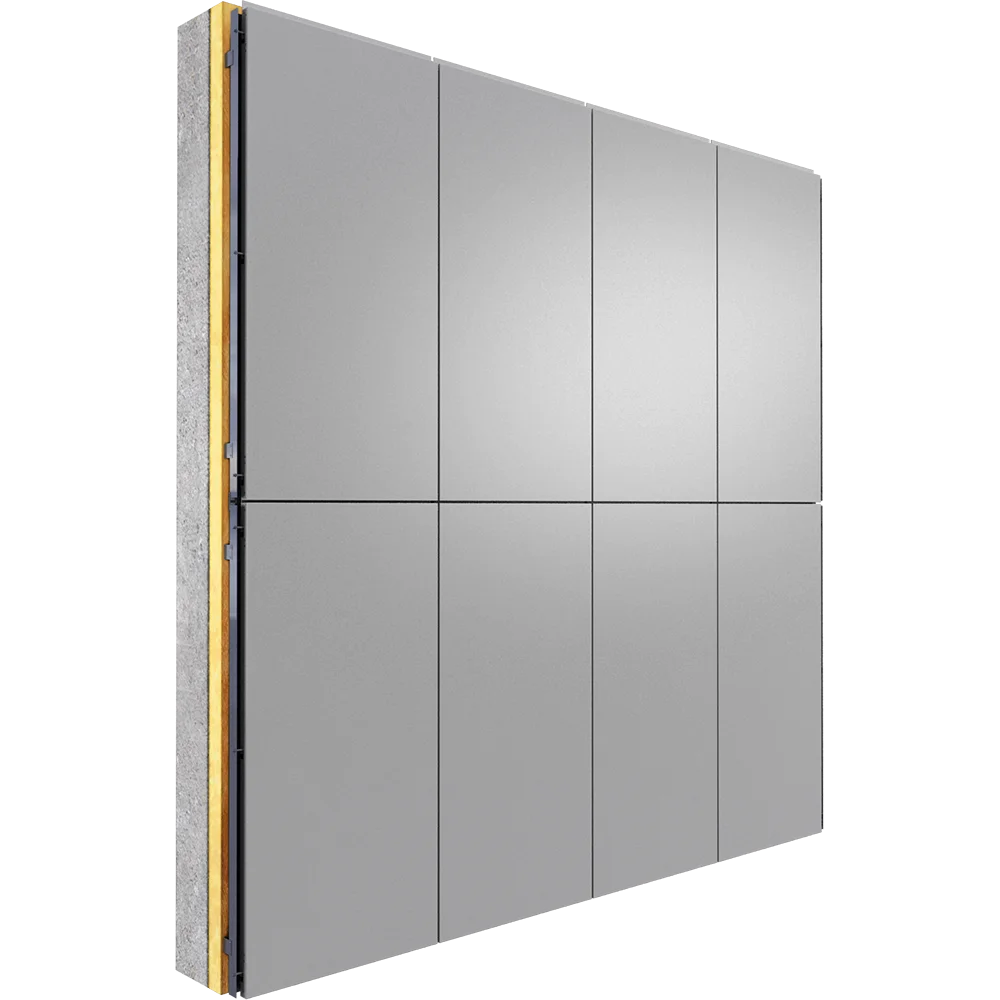 Silver Metallic facade aluminum composite panels for buildings materials