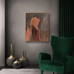 Art Work with Frame Sexy Women Pictures for Living Room Wall Decoration Nude Paintings