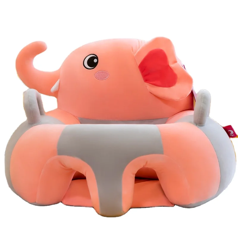 Custom cartoon baby learn chair Soft Kids Animal Shape Seats Baby Sofa Chair Plush Sit Baby Sofa Learning to Sit for Kids
