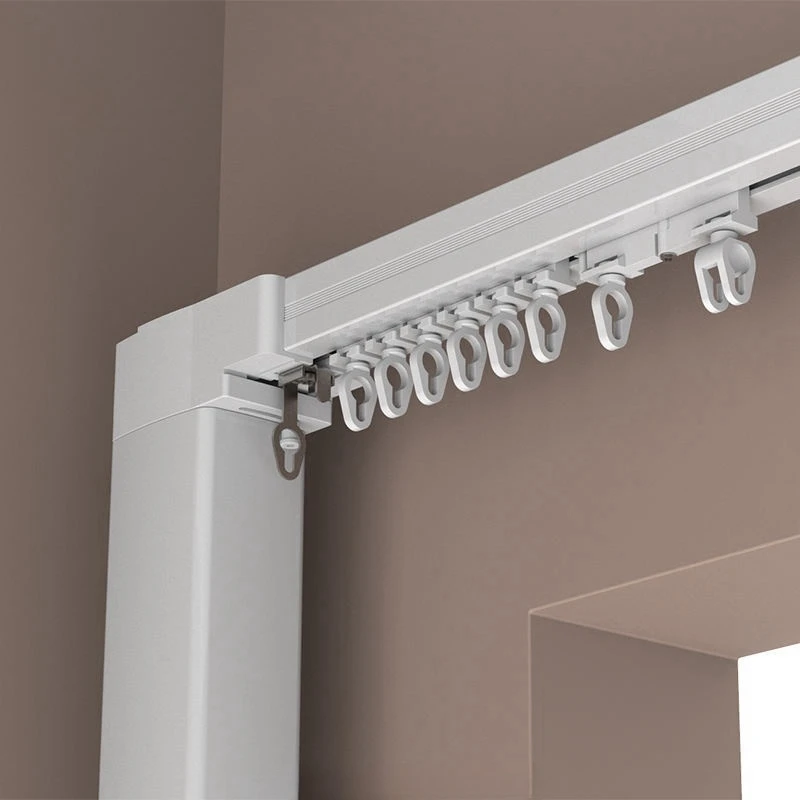 Autorail Tuya Curtain Motor with Wave Ripple Fold WiFi Control Automatic Aluminium Track motorized curtains