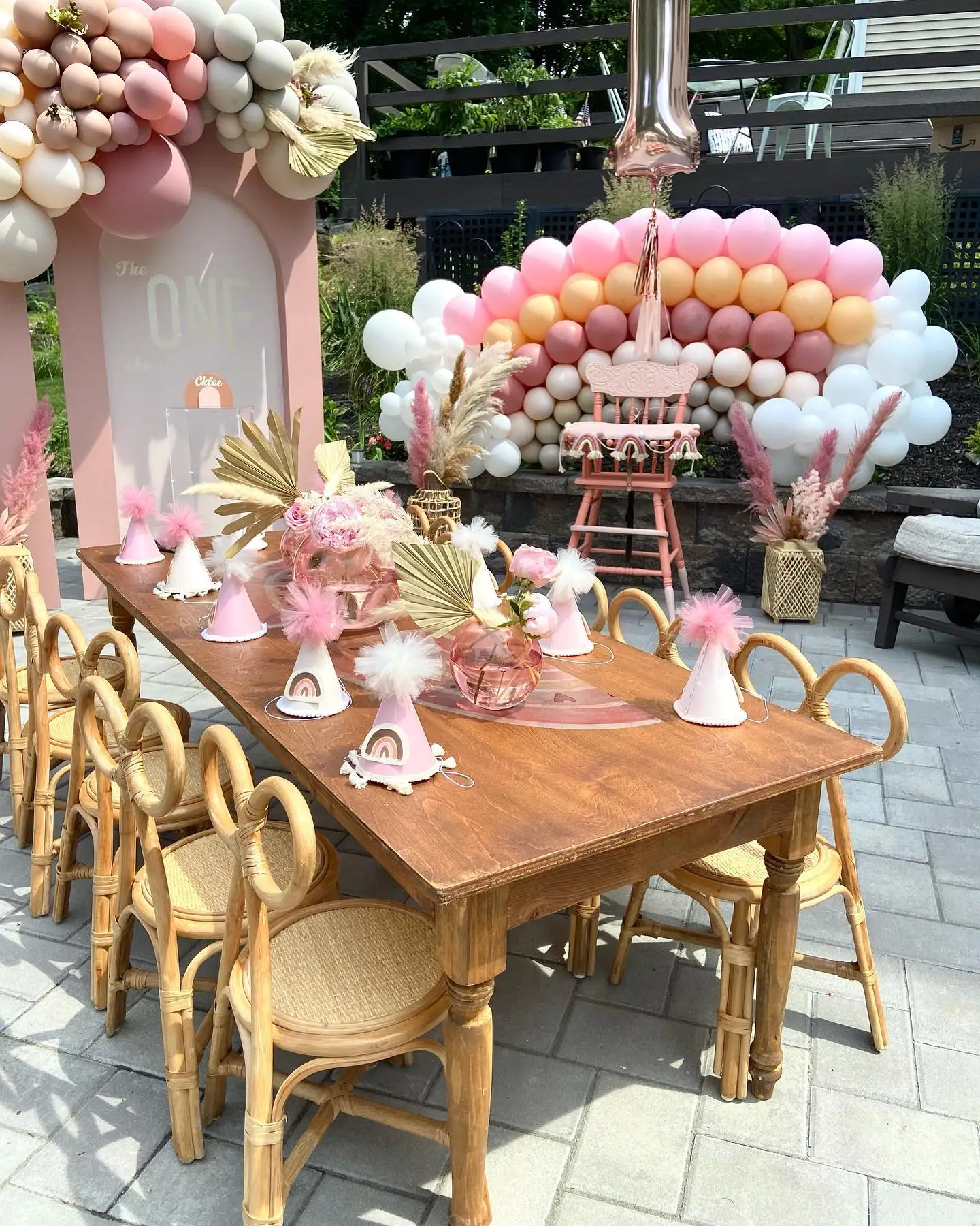 New style handmade cute natural rattan wicker dining children kids chair butterfly baby kids rattan bow back chair party
