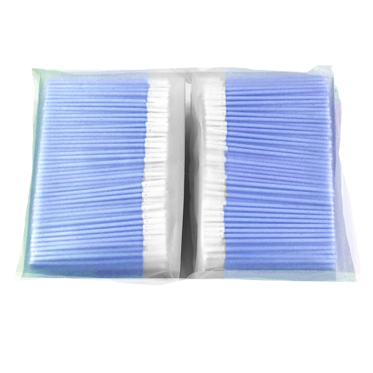 JEJOR Supplier PCB Industry Cleaning 70mm Lint Free Small Head Polyester Cleanroom Swabs Stick