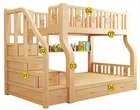 MZC-09 Modern Minimalist Design Bedroom Furniture Kids Use Wooden Bunk Beds With Desks