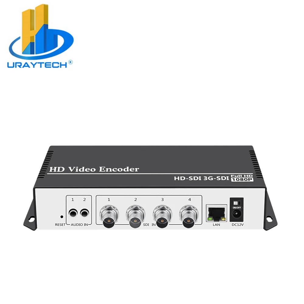 H.264 AVC 4 in 1 SDI Live Streaming Broadcast Video Encoder Transmitter for Wowza Facebook YouTube RTMP SRT