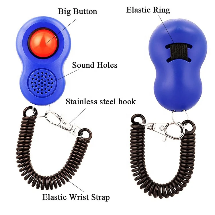2020 NEW UPGRADE Pet Product Custom with Wrist Strap Kit I-click Dog Training Clicker