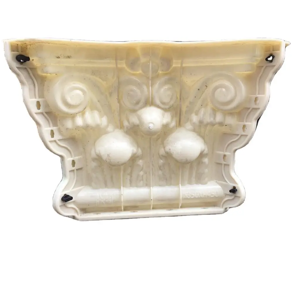 plastic Mold concrete square column pillar head capital top molds
