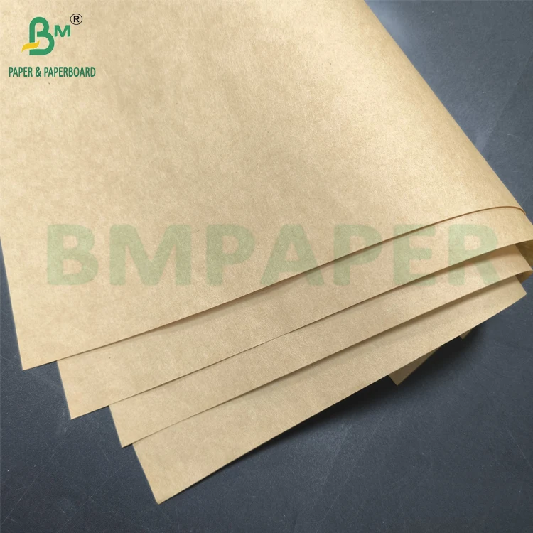 Прочная небеленая высокопроизводительная бумага 90gsm мешок крафт-бумага