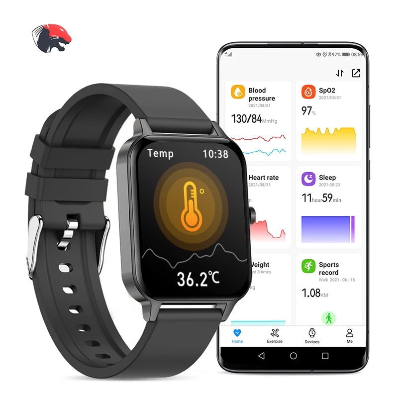 Wearable devices OEM IP68 Waterproof Smart ce rohs smart calorie watch With Blood Pressure smart watch smart band