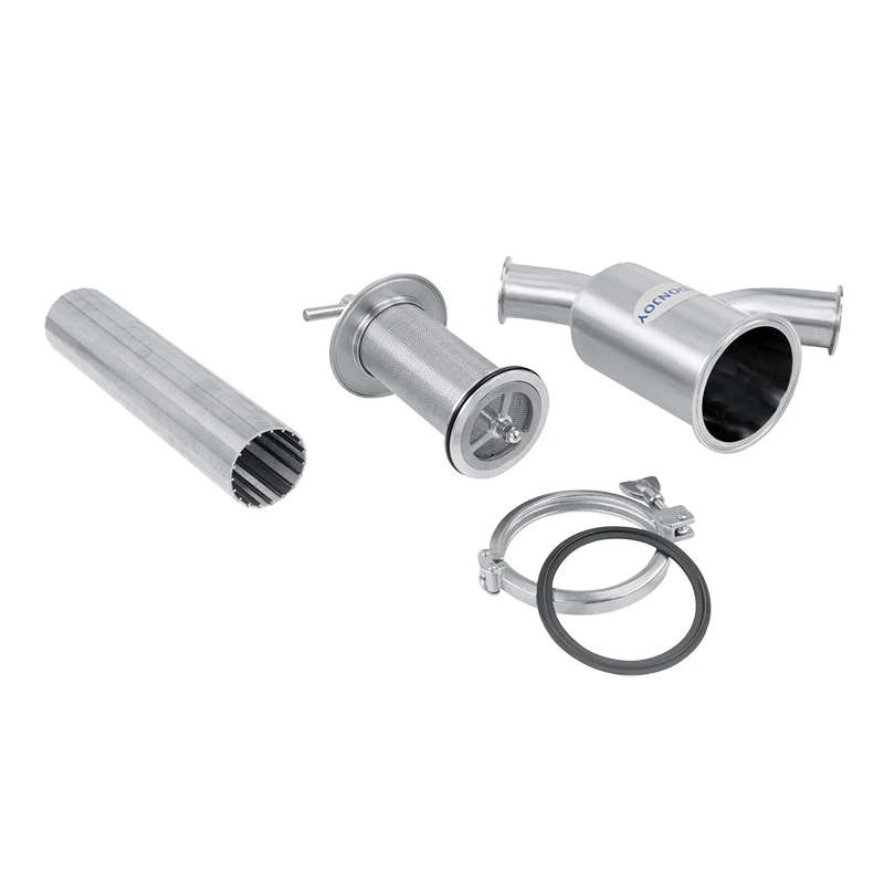 DONJOY Sanitary Stainless Steel 304 316 Y-type Filter Strainer Welded Threaded Pipeline Water Beer Milk Dairy Industries