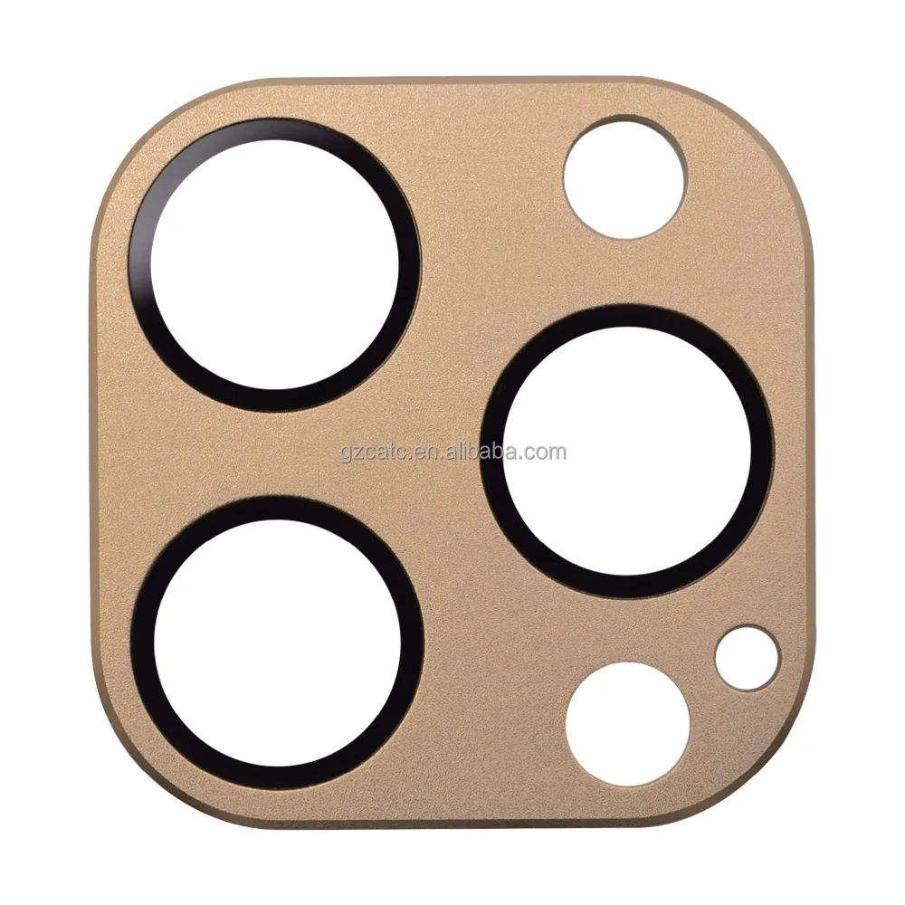 Camera Lens Screen Protector Gold Metal Aluminum Sapphire Glass Diamond cutting For iPhone 14 13 114 Pro Max Gold