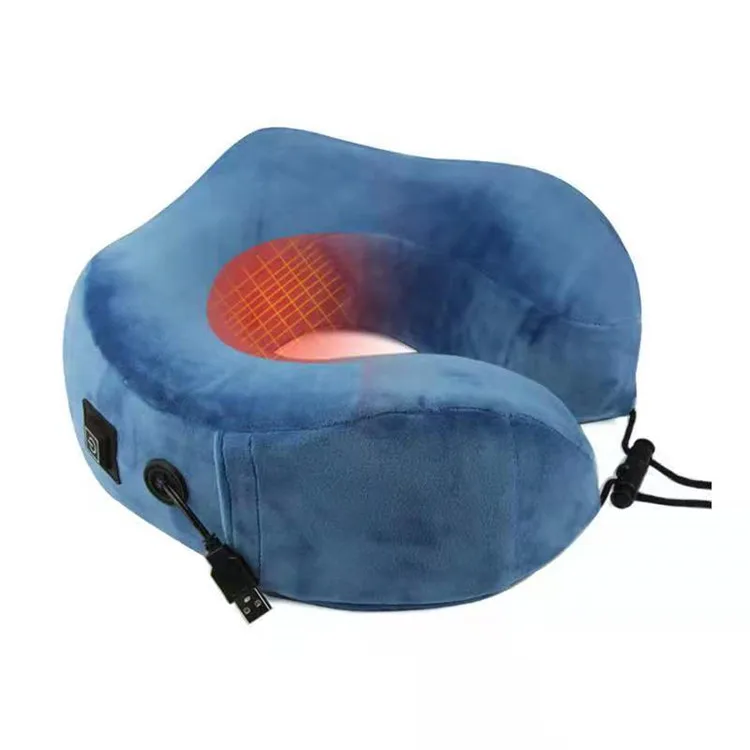 
New type wholesale travel neck pillow memory foam travel pillow electric heating heating pillow 