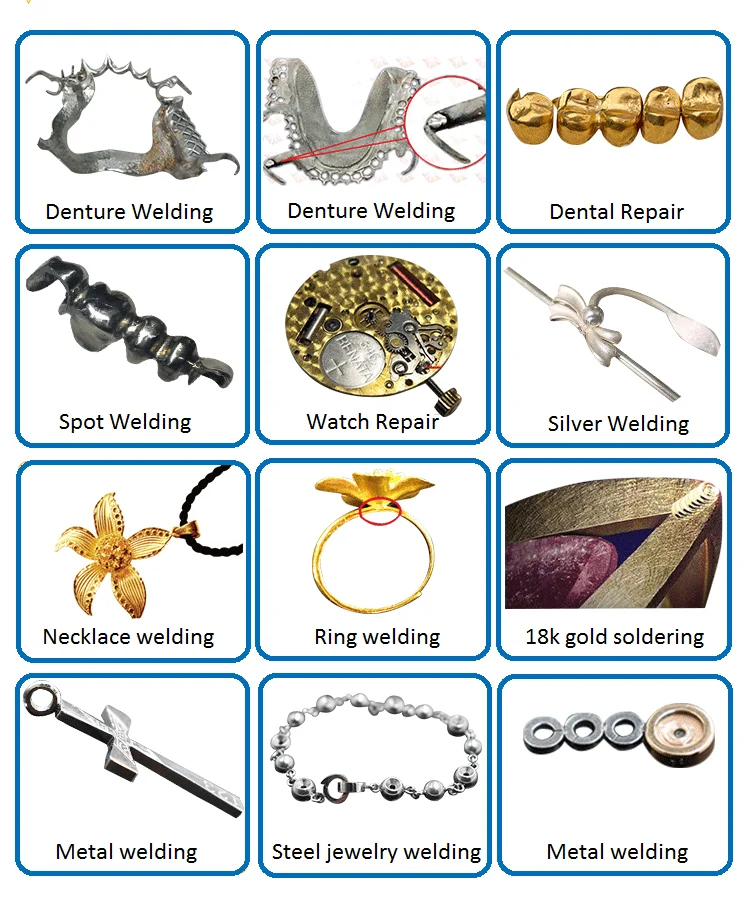 small desktop size women jewelry spot welding sets machine factory price 100j yag dental goldsmith metal with ccd camera