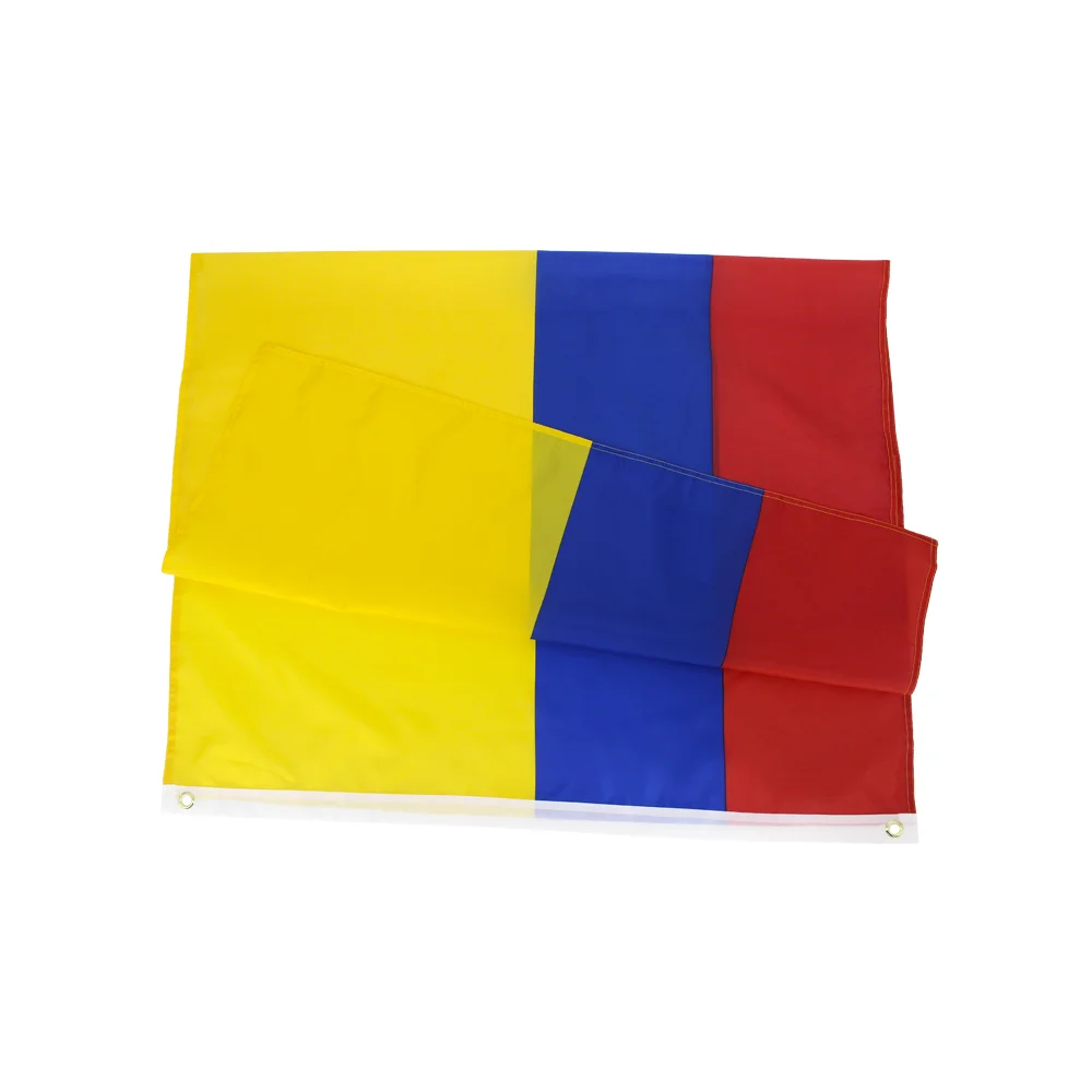 Wholesale 100% Polyester 3x5ft Stock Yellow Blue Red Colombian Colombia Flag