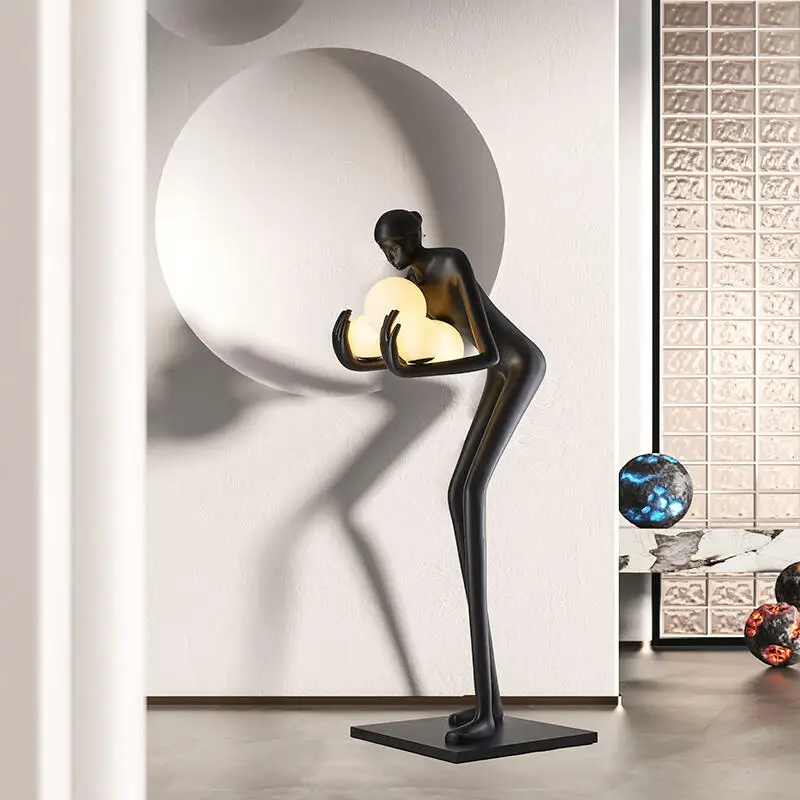 Абстрактное искусство современный выставочный зал креативный большой фигурный торшер