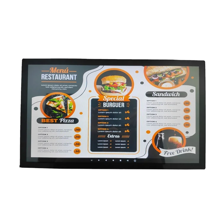 15.6 Inch Ultra Thin Commercial Android Tablet PC Capacitive Touch Screen Quad Core 1.8GHz Hotel Hospital All In One Tablet