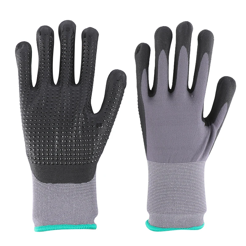 PVC Coated Dotted Cotton Knitted Safety Work Gloves, Wholesale Industrial Gloves