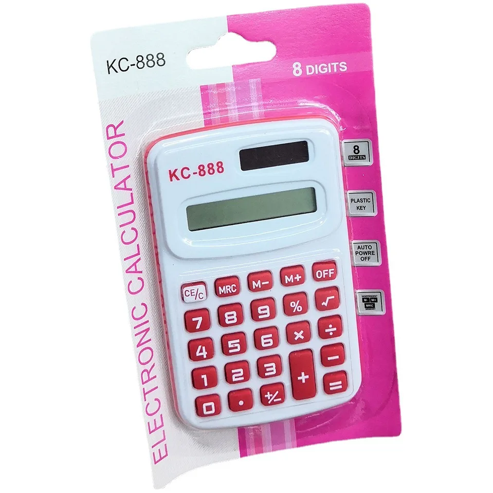 Best wholesale Cheap 8 digits colorful mini pocket Calculator electronic General Purpose Calculator
