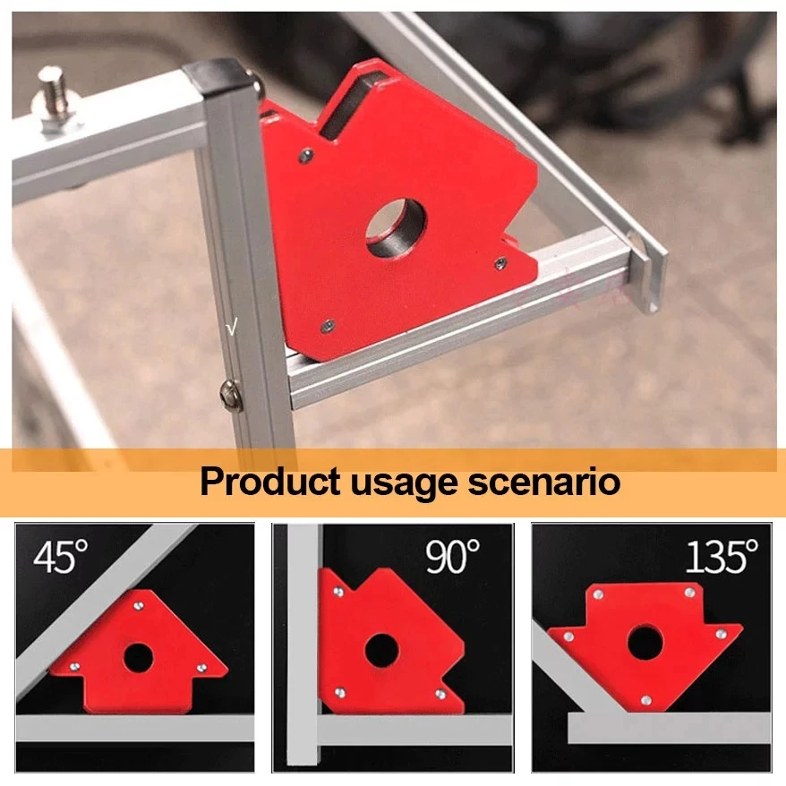 50lbs Soldering Tools Magnetic Welding Angle Positioner Alnico Contact Welding Magnet/Neodymium Tool/Magnetic Square For Welding