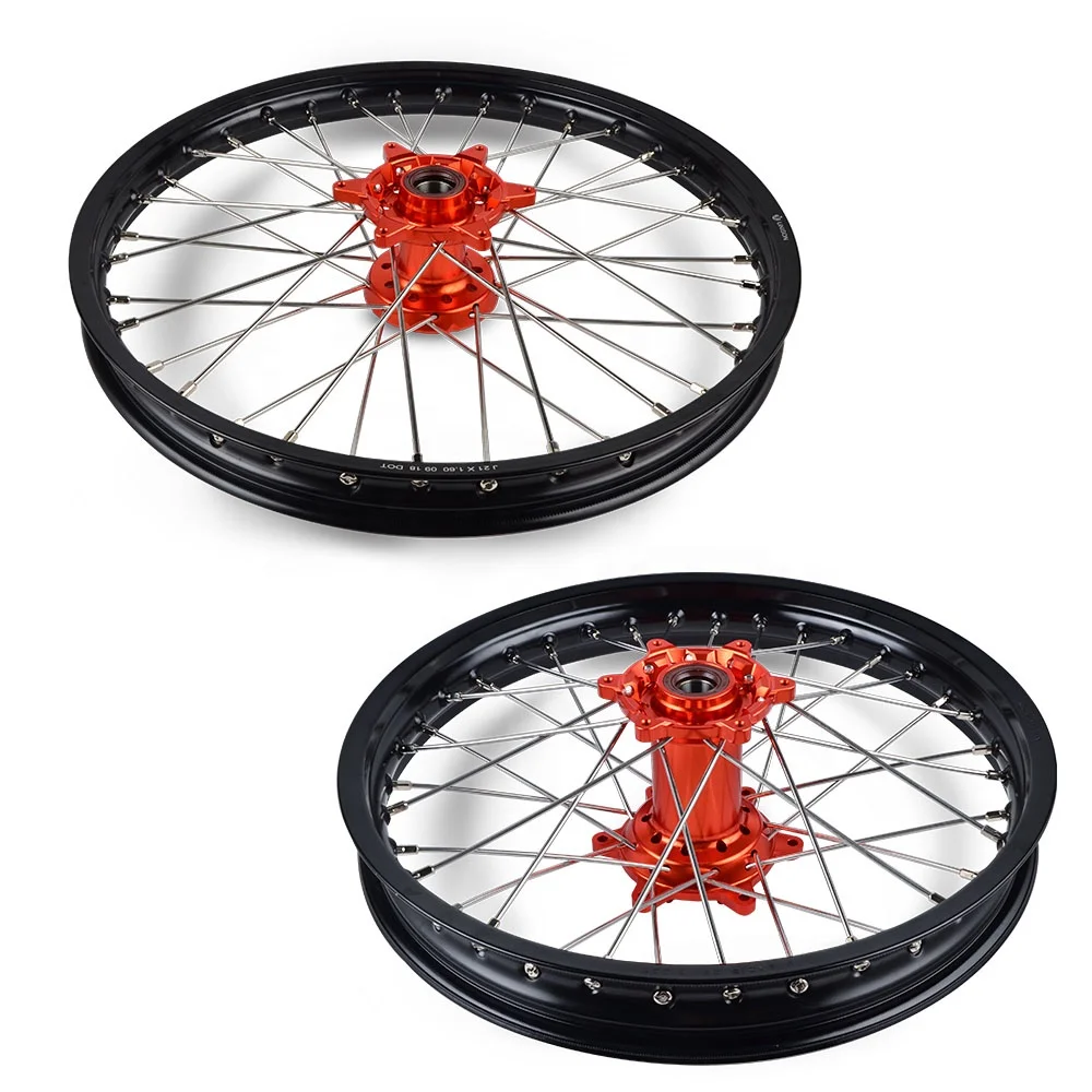  Колесный обод NiceCNC DOT 1 6*21 '+ 2 15*19' 36 спиц для KTM 250 XC-F 2012-2019 300 XC 2006-2019 EXC F