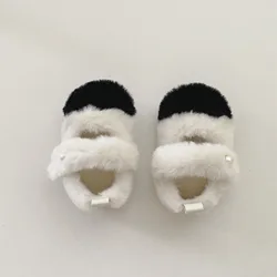 Infant winter 0-2 years old small fragrant warm woolen shoes with non slip soft soles