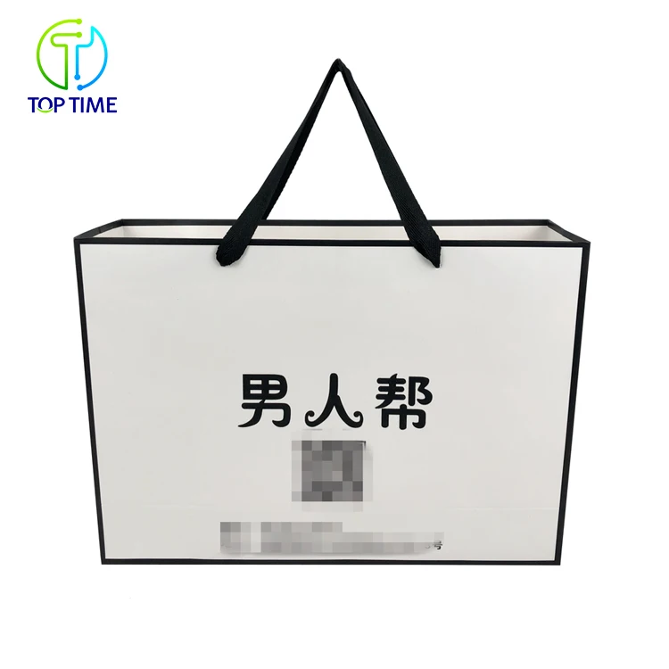 
Fashion Promotional Recycled Shopping Paper Bag Custom Logo 