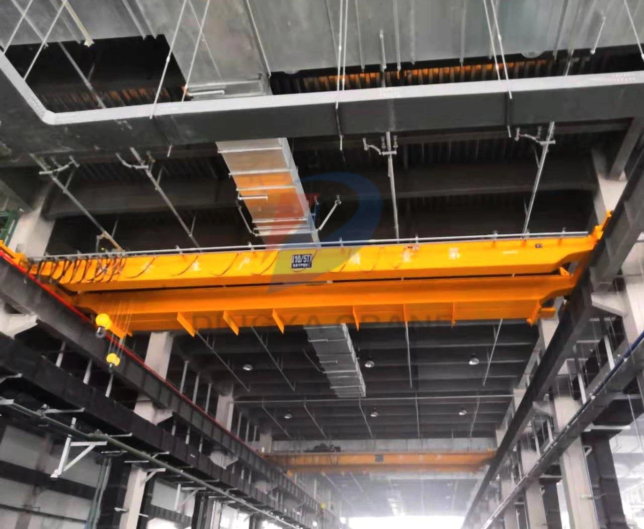 Quality 250ton 200ton 50ton 30ton Power Rails Bridge Crane  Flat Cable Double Girder European Marble Overhead Crane Price