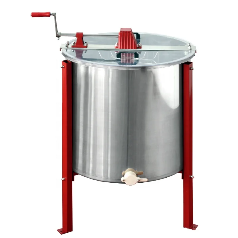 6 frames manual honey centrifuge stainless steel honey processing machine cheap honey extractor