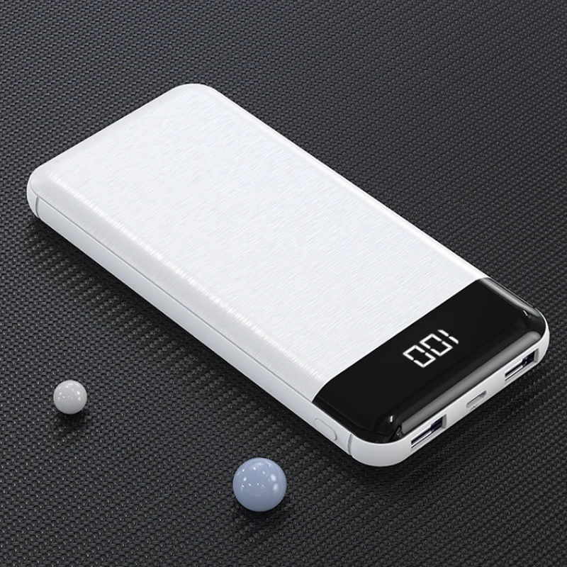 Dual Ports Mini Slim Mobile Phone Chargers Powerbank Portable Power Bank 10000mAh