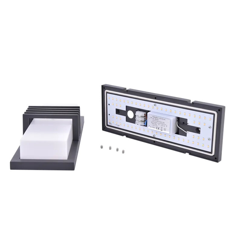 Decorative ip44 die-cast aluminum bulkhead exterior surface mounted outdoor led wall light