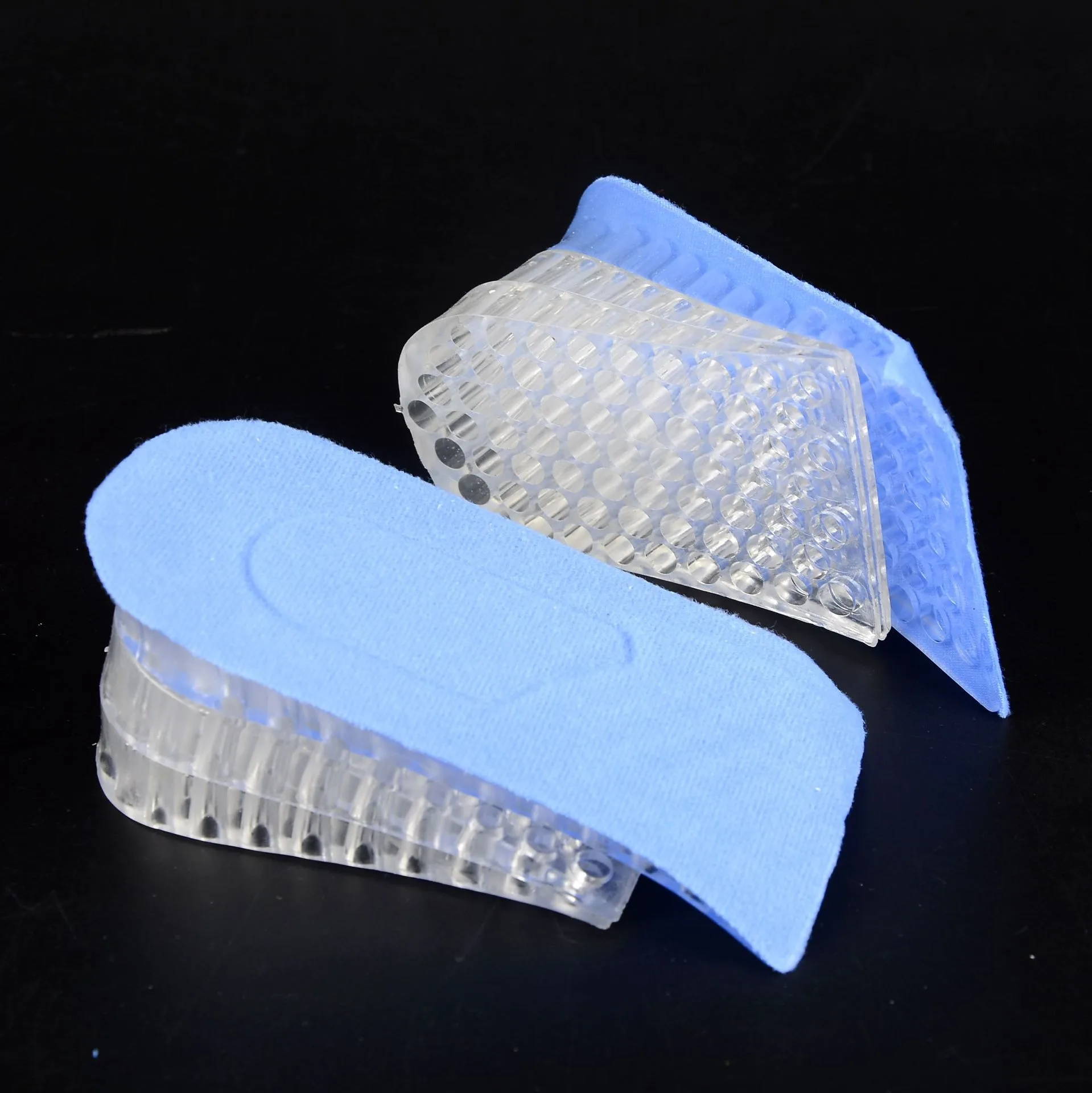 Hot style suede TPR silicone increase half size pad Invisible increase adjustable height increase insole for men and women