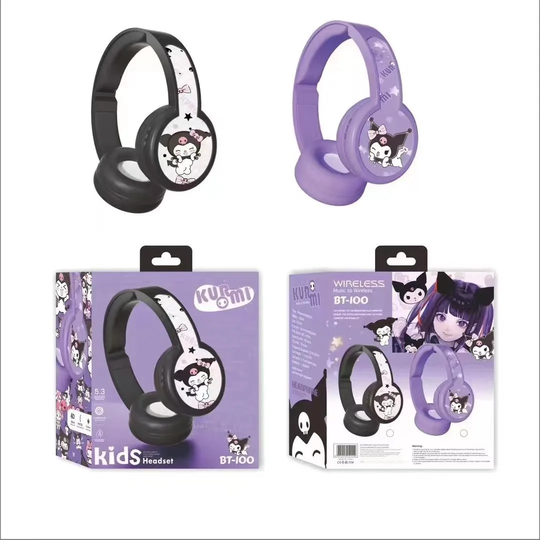2024 New Wholesale Wireless Bluetooth Headphones Head-Mounted Cartoon Cute Computer Mobile Phone Music Stereo Headphones