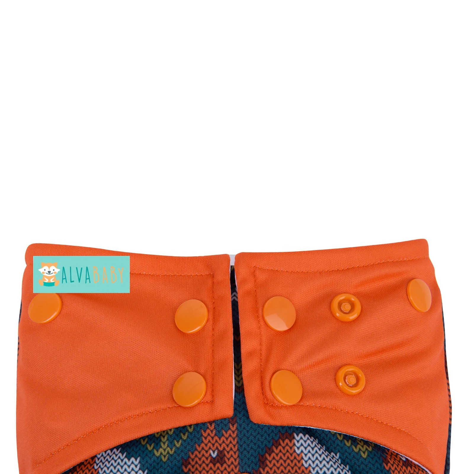 ALVABABY eco-friendly cloth nappy waterproof  washable diaper birds-eye reusable cloth diaper