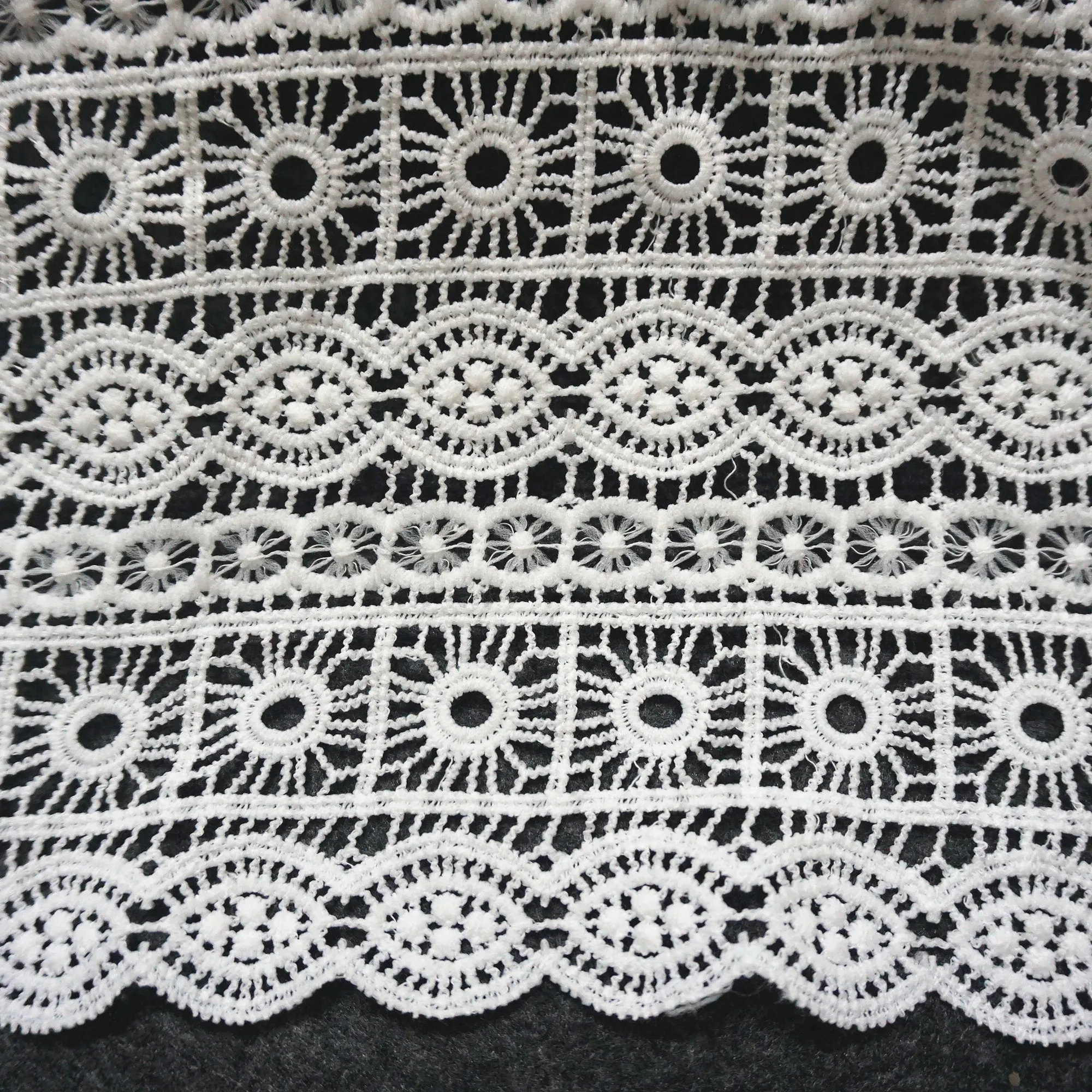 Африканская Водорастворимая химическая кружевная ткань с рисунком розы для женского платья в розовом и фиолетовом цветах