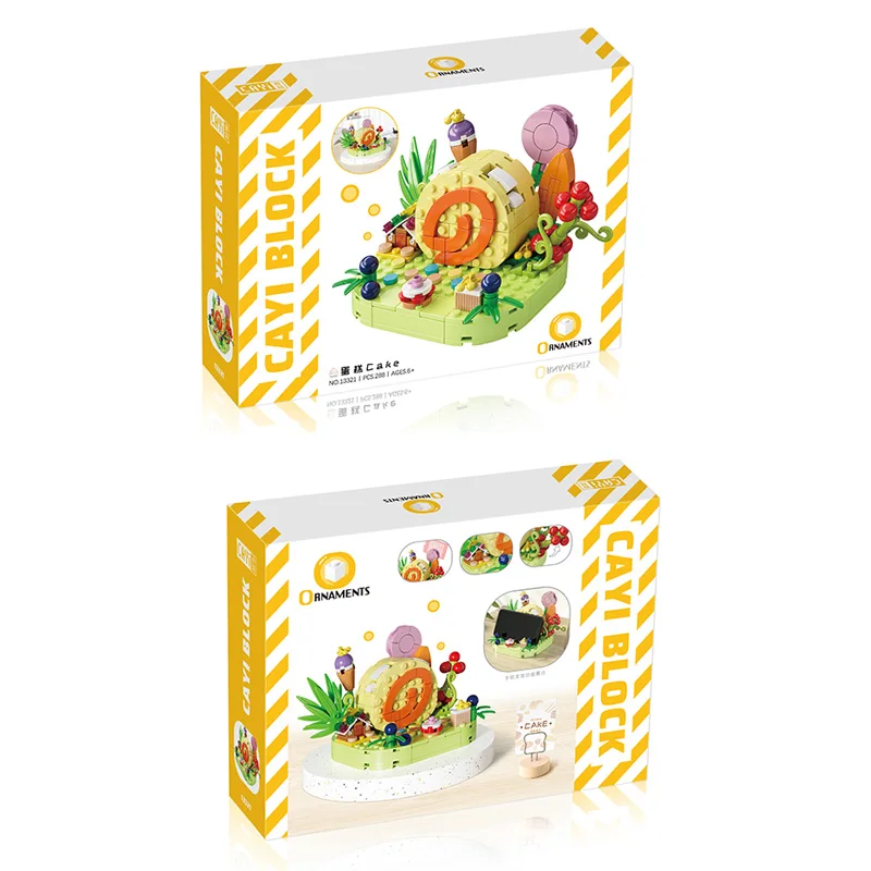 High Quality Puzzle Educational Mini Figure Building Blocks toast mobile phone holder Blocks Kids Toys