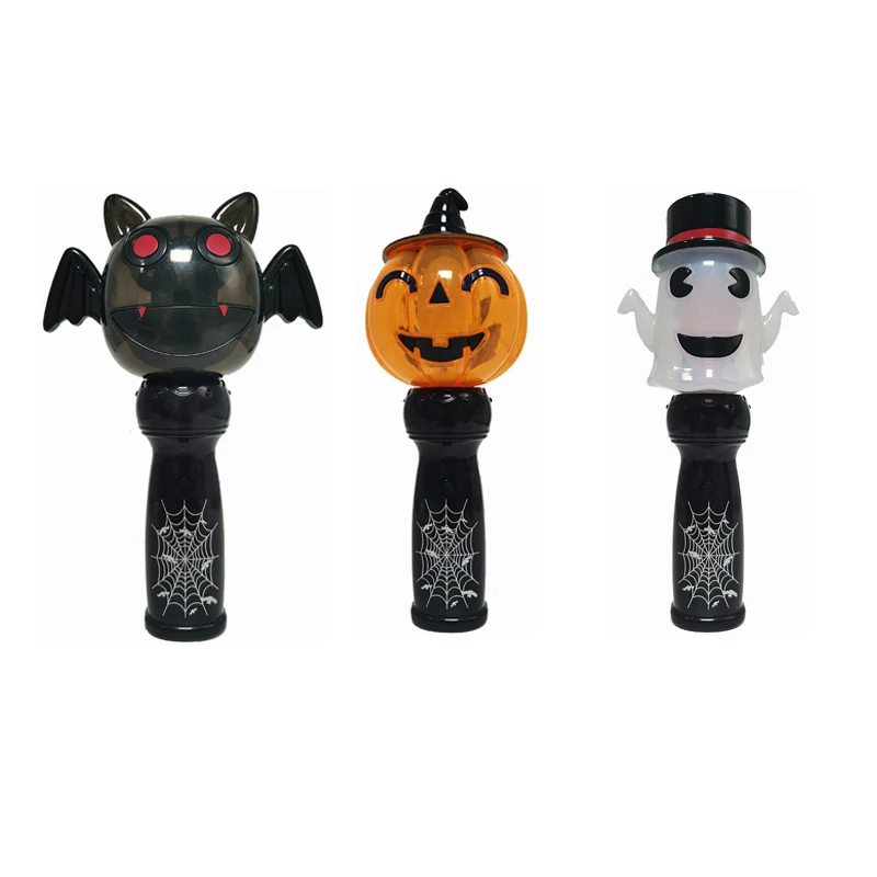 Halloween party led light up festival toys Plastic pumpkin flash wand HN956877