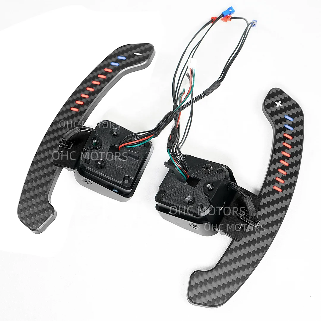 Carbon Fiber Magnetic Led Paddle Shifter For Paddle Shift Audi A1 A3 A4 A5 A8 Q3 Q5 Q7 Q8 S1 S2 S4 S5 Sq7 Sq8 Rs2 Rs3 Rs4 Rsq5