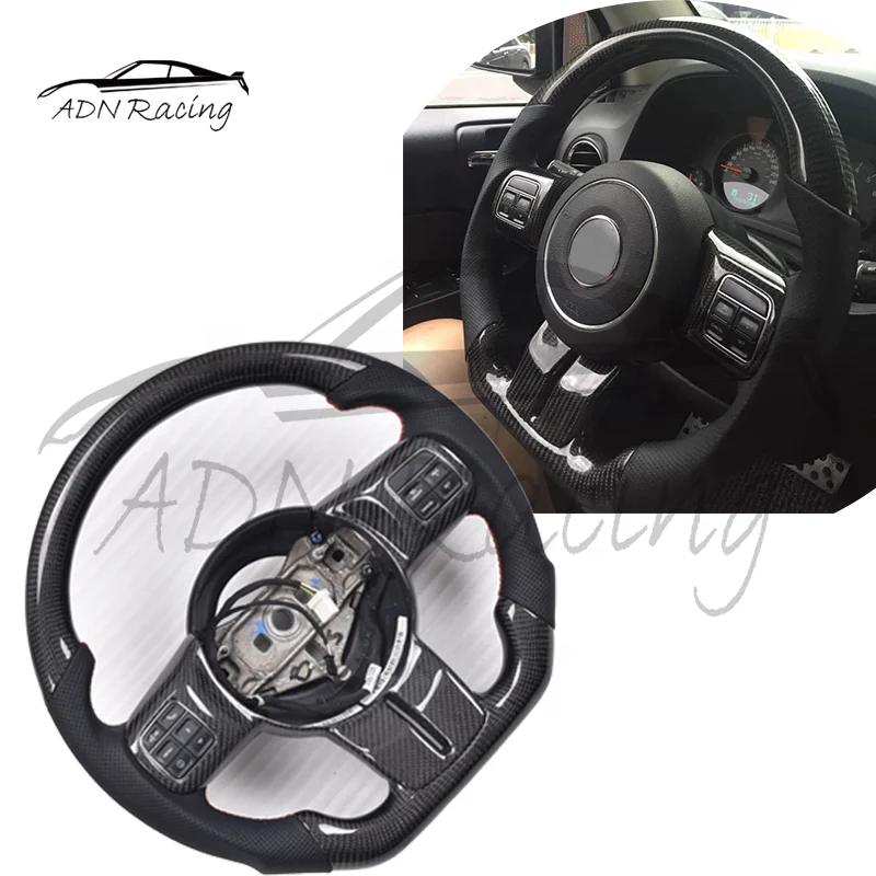 2011-2018 For JEEP Wrangler JK Black Carbon Fiber Steering Wheel