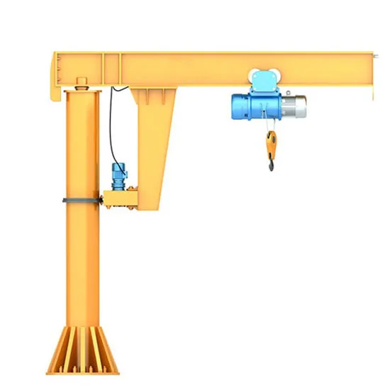 360 Degree Rotating Floor Mounted 1 Ton pillar Hoist Jib Crane